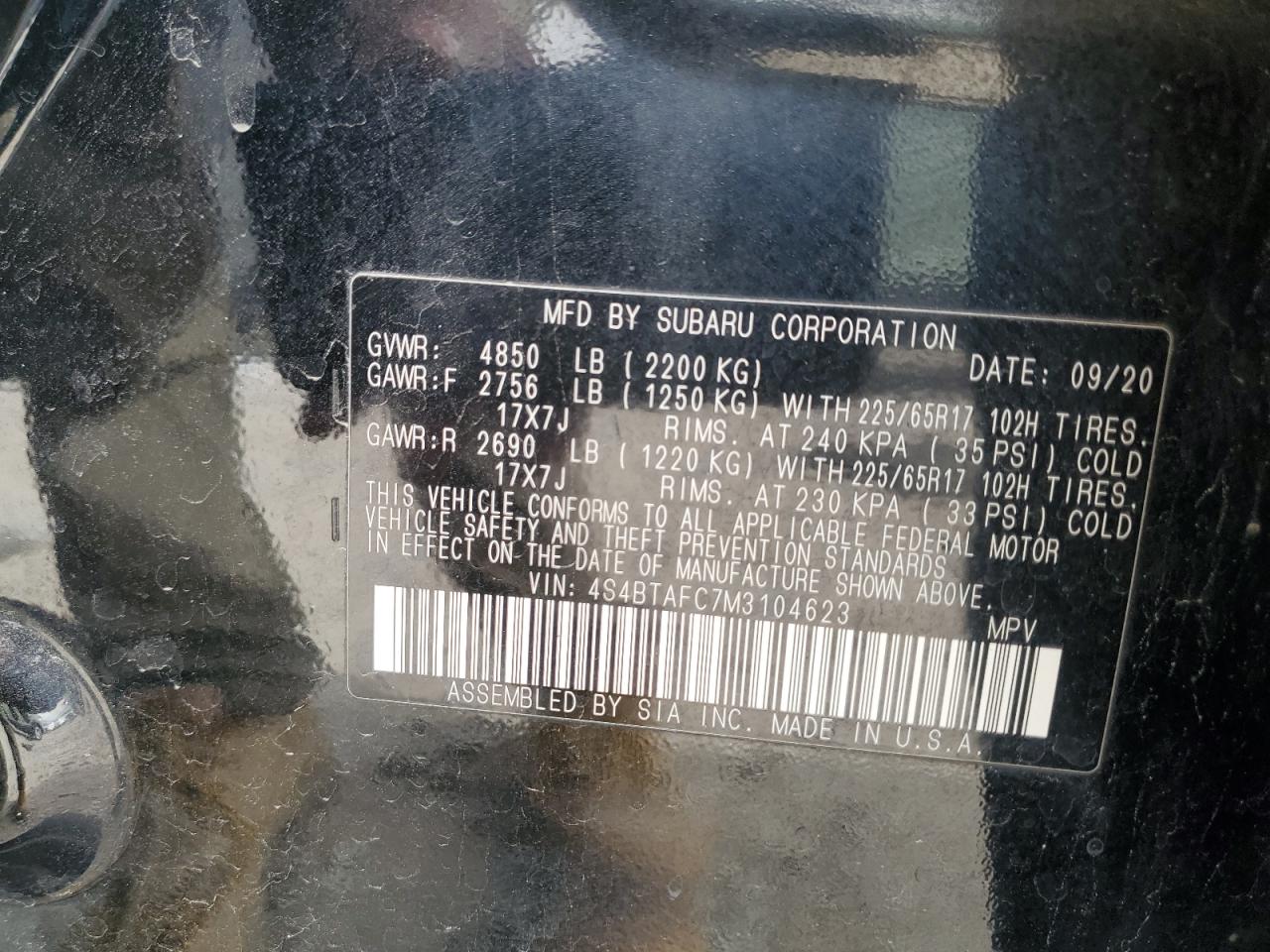 SUBARU OUTBACK PREMIUM