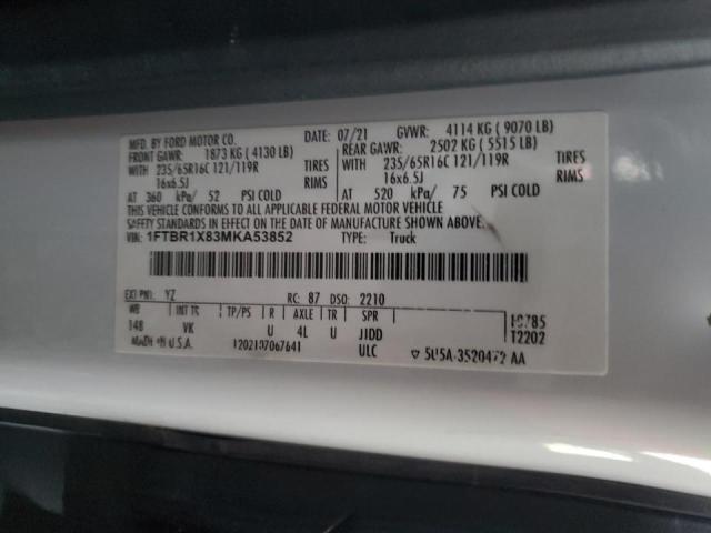 2021 FORD TRANSIT #3303947758