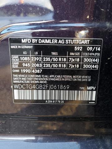 2015 MERCEDES-BENZ GLA 250 4M #3302646097