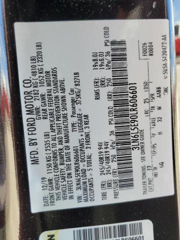 2020 LINCOLN MKZ RESERV #3293324469