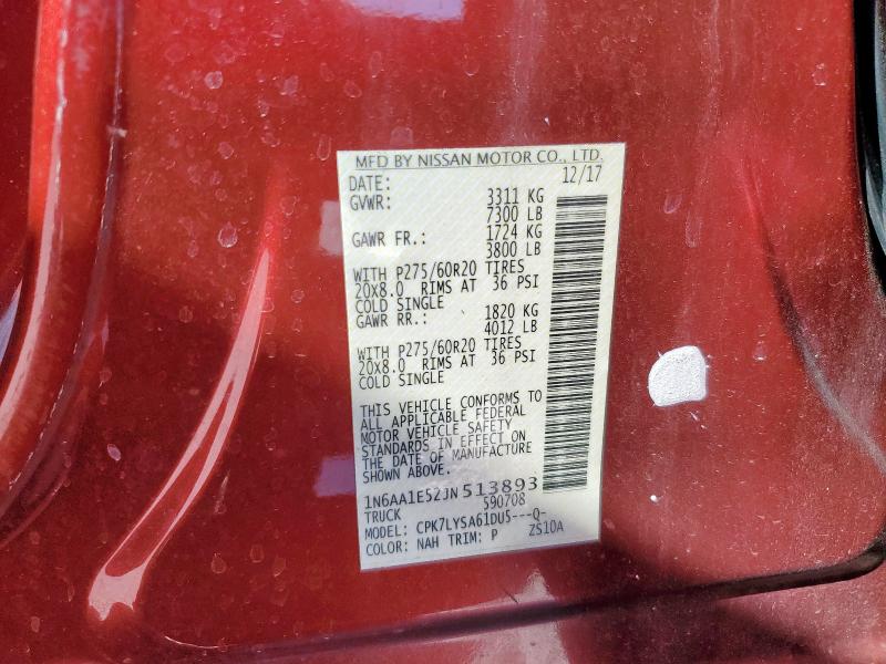 2018 NISSAN TITAN SV #3287588031