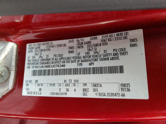 2014 FORD ESCAPE TIT #3292514687