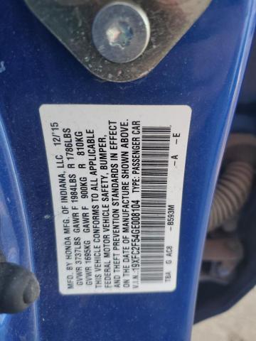 2016 HONDA CIVIC LX - 19XFC2F54GE008104