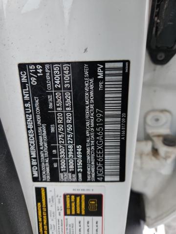 2016 MERCEDES-BENZ GL 450 4MA #3292413275