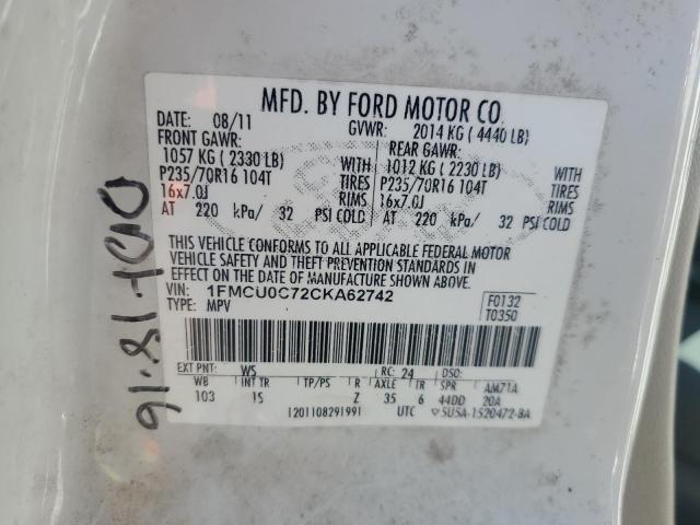 2012 FORD ESCAPE XLS #3292485696