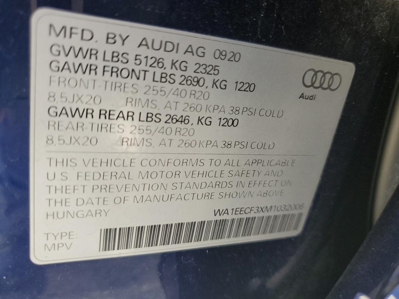 AUDI Q3 PREMIUM PLUS S LINE 45