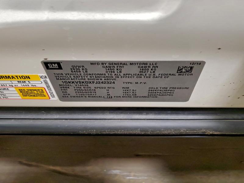 2015 GMC ACADIA SLT #3303419906