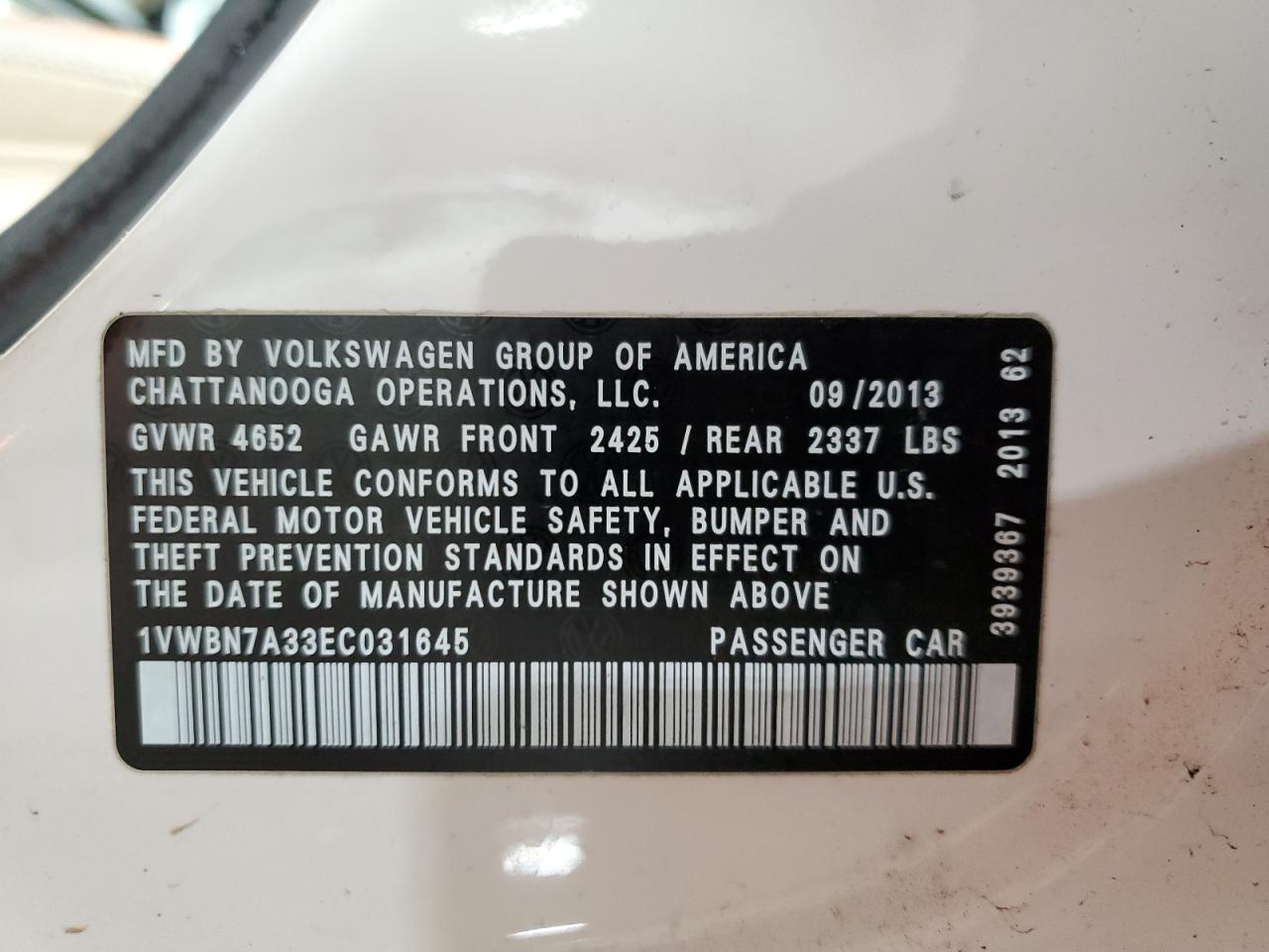 VOLKSWAGEN PASSAT SE