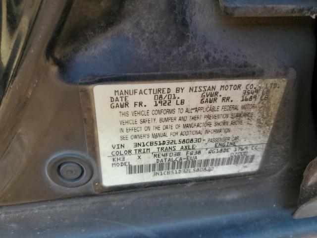 2002 NISSAN SENTRA XE #3305302371