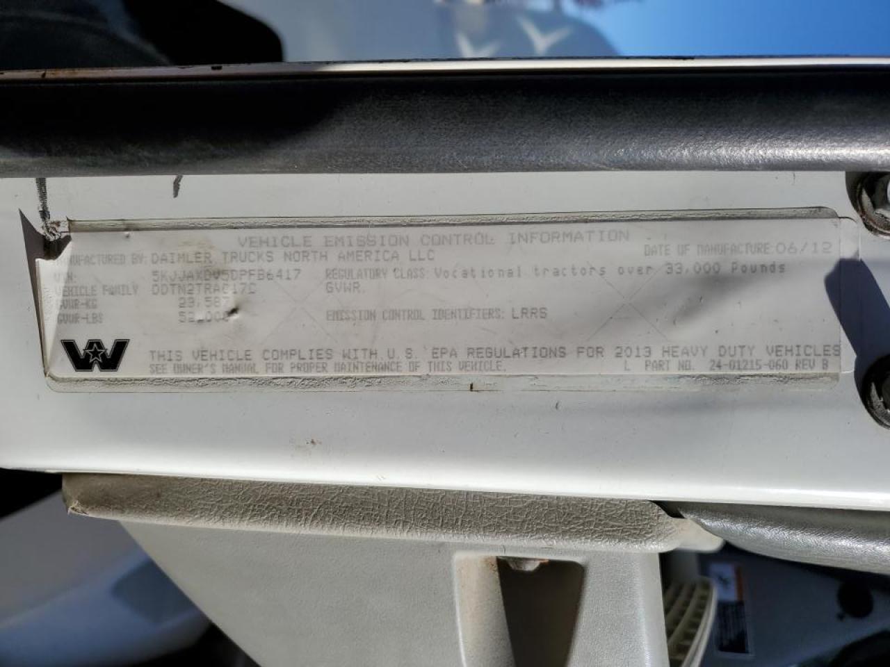 Lot #3304629945 2013 WESTERN STAR/AUTO CAR CONVENTION