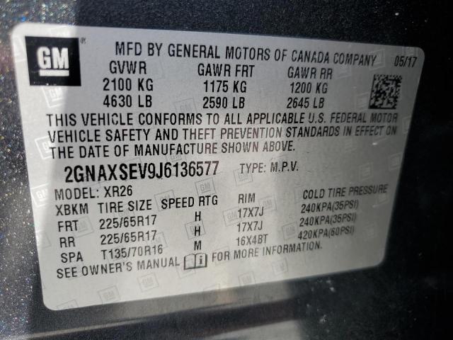 2018 CHEVROLET EQUINOX LT #3302798989