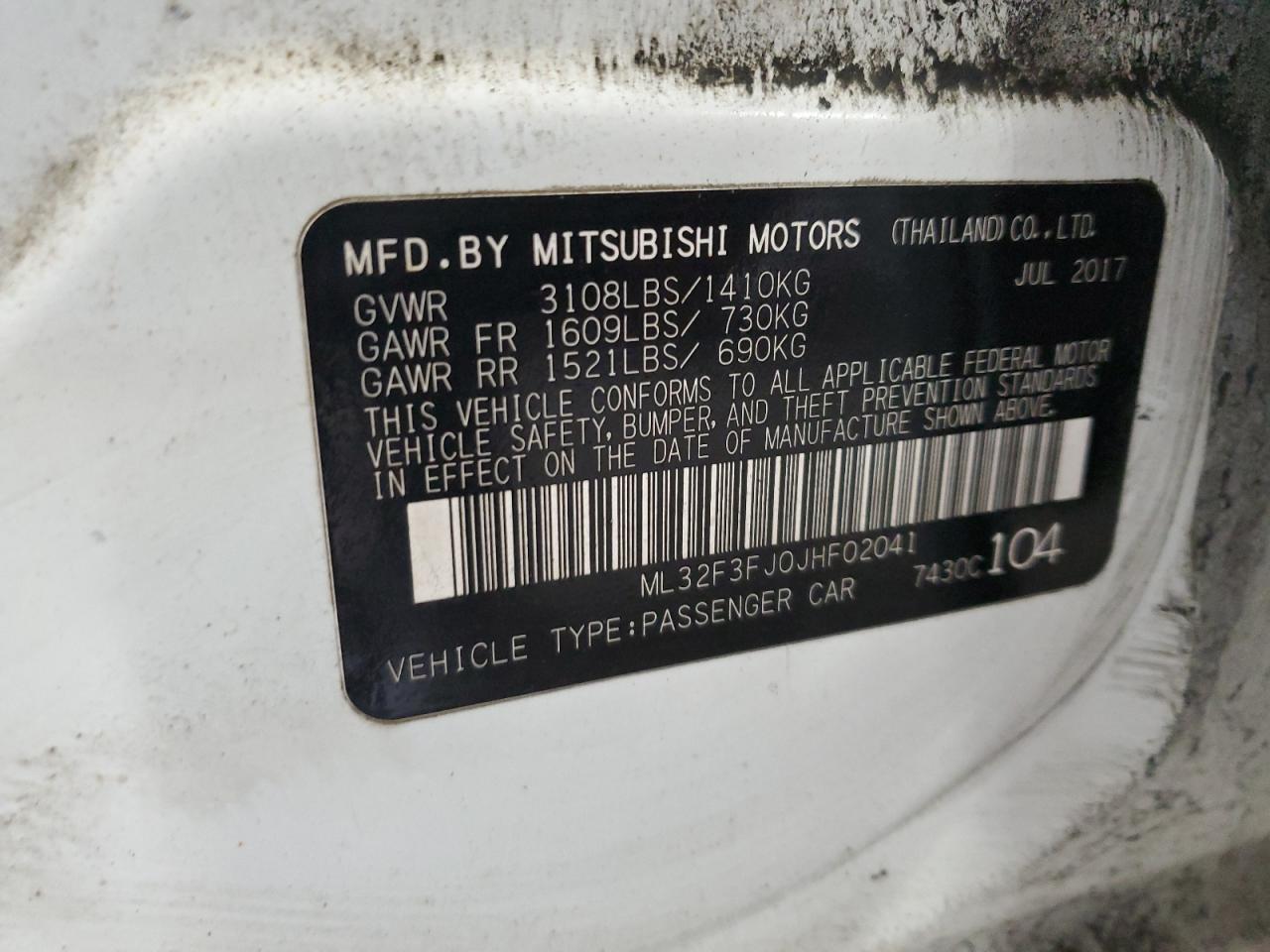 MITSUBISHI MIRAGE G4 ES