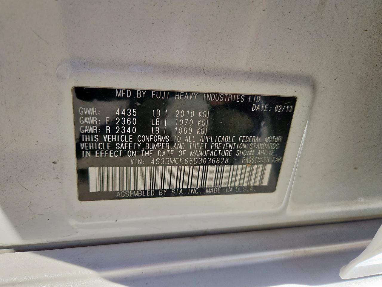 SUBARU LEGACY 2.5I LIMITED