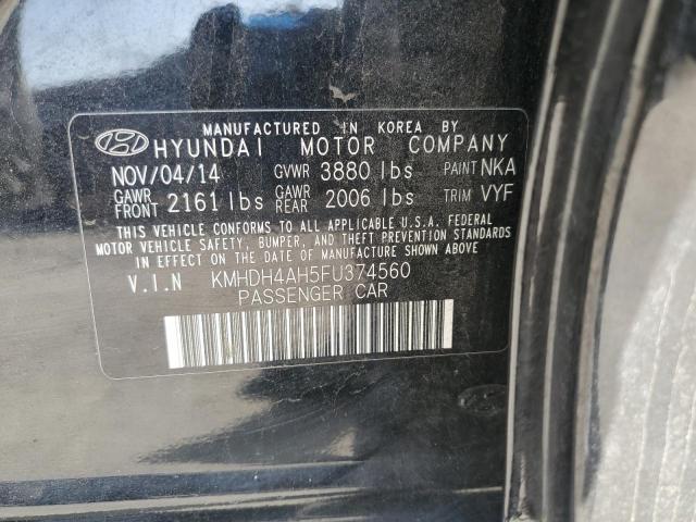 2015 HYUNDAI ELANTRA SE #3304770924