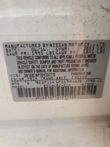 2016 NISSAN SENTRA S #3301716439