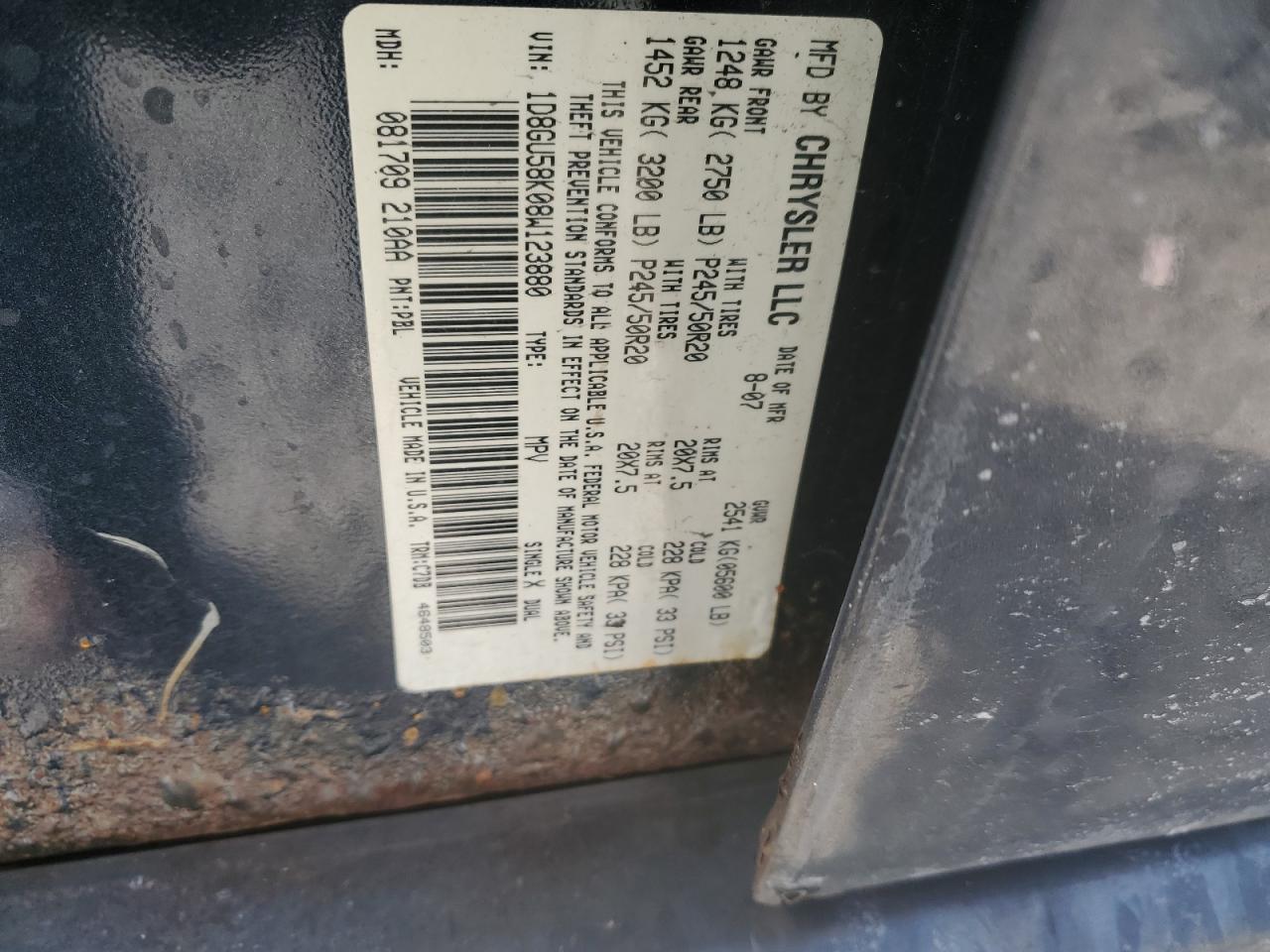 Lot #3301869032 2008 DODGE NITRO SLT