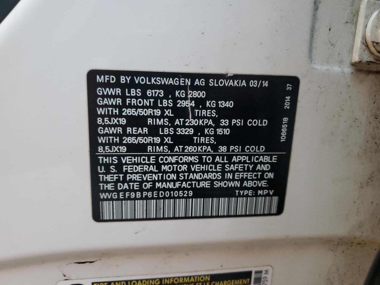 VOLKSWAGEN TOUAREG V6