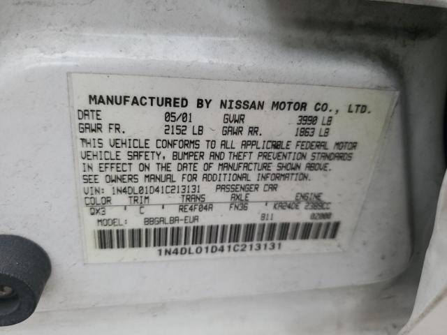 2001 NISSAN ALTIMA XE #3294604049