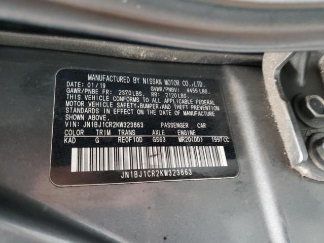 2019 NISSAN ROGUE SPOR - JN1BJ1CR2KW323863