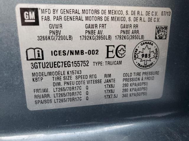 2014 GMC SIERRA K15 #3294256883