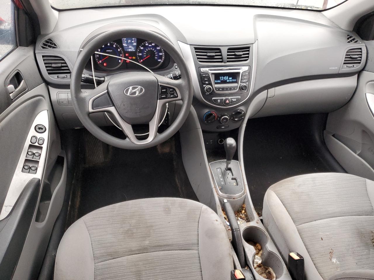 Lot #3317823197 2015 HYUNDAI ACCENT GS