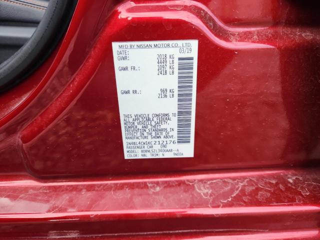 2019 NISSAN ALTIMA SR #3290383776