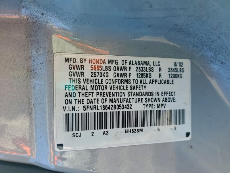 2002 HONDA ODYSSEY EX #3302893917