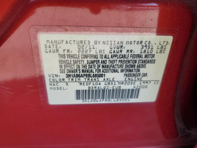 2011 NISSAN SENTRA 2.0 #3284028810