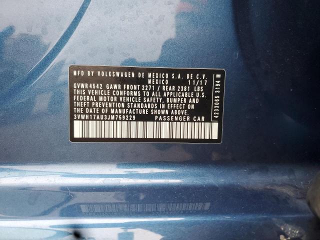 2018 VOLKSWAGEN GOLF ALLTR #3296900821