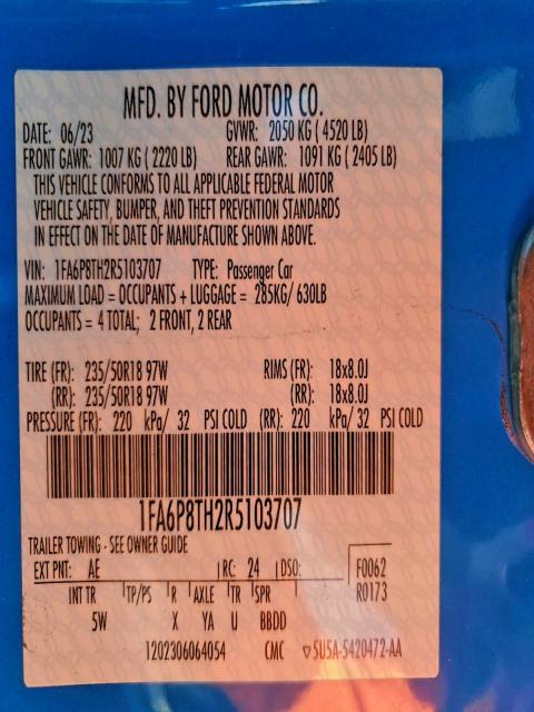 2024 FORD MUSTANG #3303764418