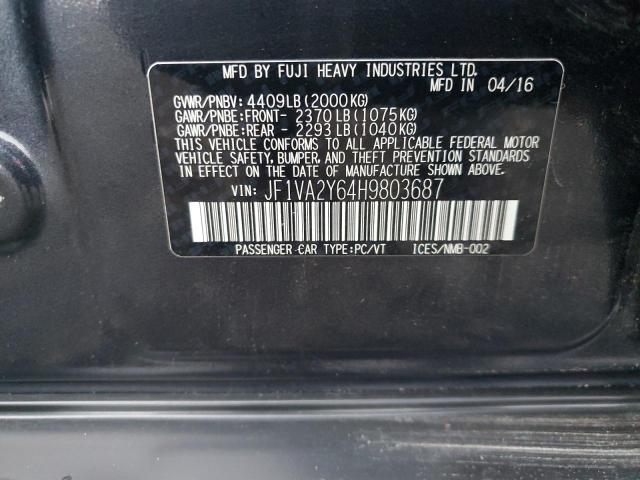 2017 SUBARU WRX STI LI - JF1VA2Y64H9803687