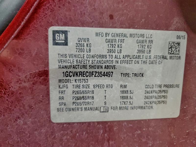 2015 CHEVROLET SILVERADO #3304571470