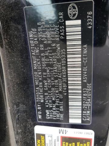 2011 TOYOTA CAMRY BASE - 4T4BF3EK6BR105335