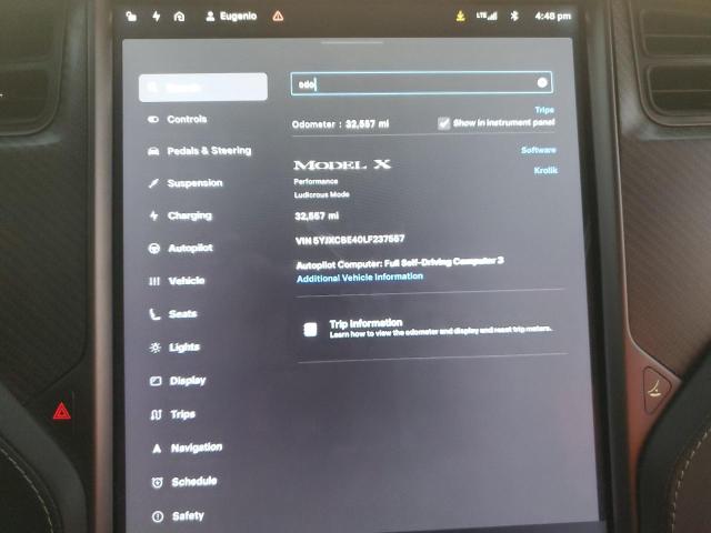 2020 TESLA MODEL X #3286495168