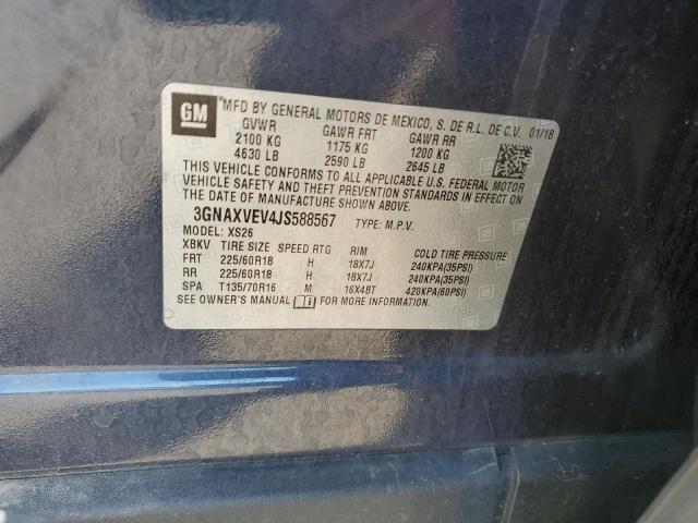 2018 CHEVROLET EQUINOX PR - 3GNAXVEV4JS588567