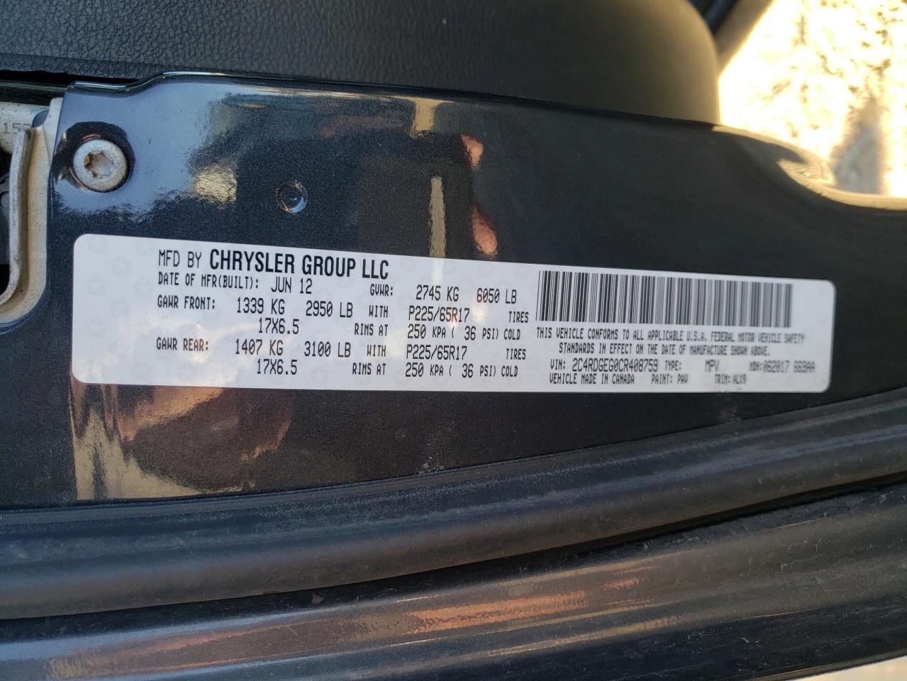 DODGE GRAND CARAVAN R/T