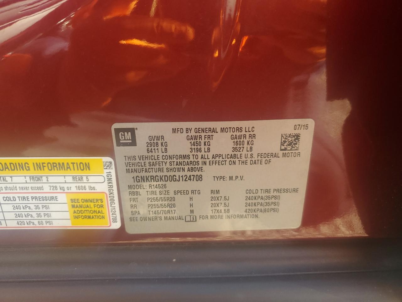 CHEVROLET TRAVERSE LT