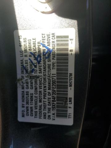 2015 HONDA CIVIC HYBR #3291451507