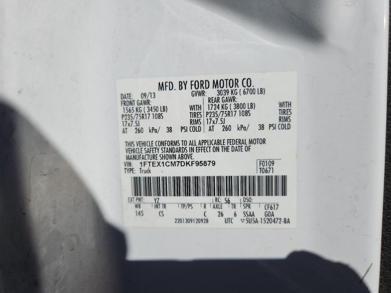 FORD F-150 SUPER CAB