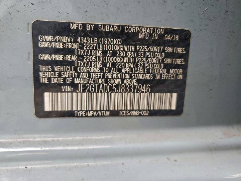 2018 SUBARU CROSSTREK #3304748934