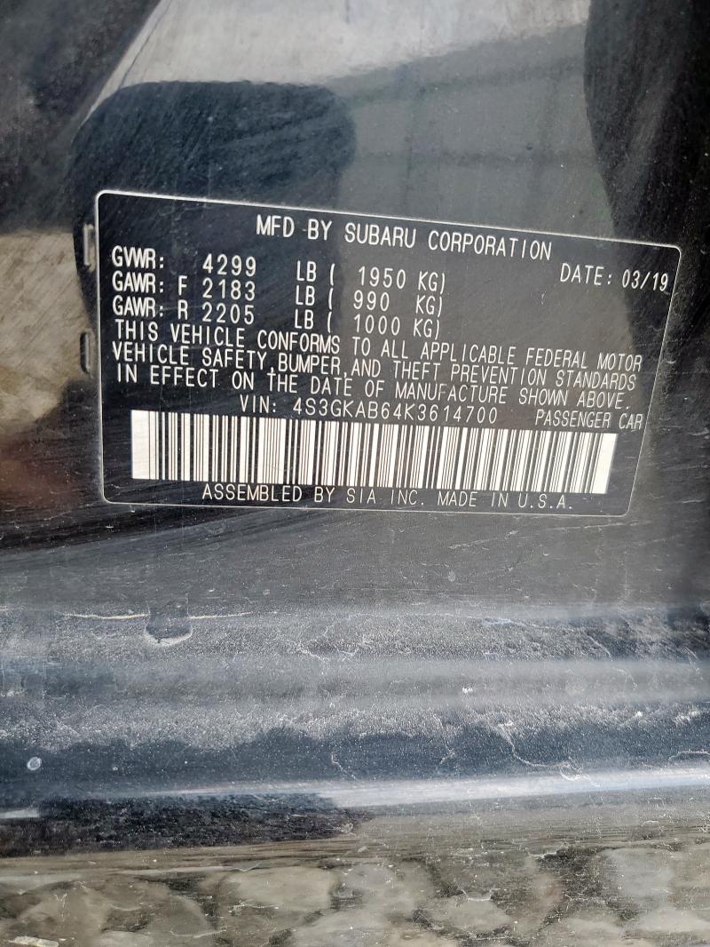 2019 SUBARU IMPREZA #3298161279