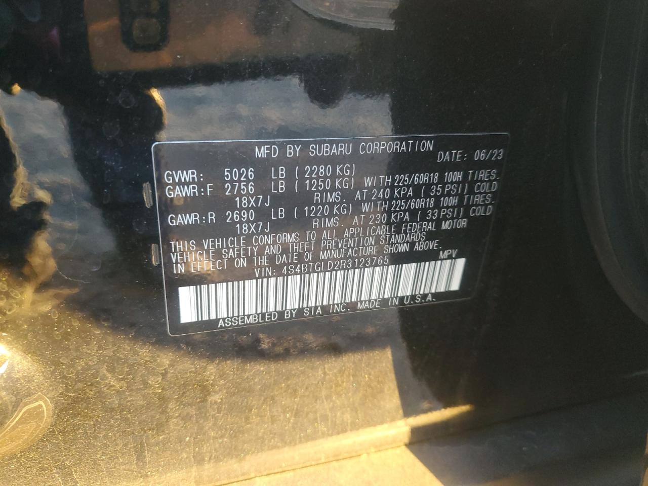 SUBARU OUTBACK ONYX EDITION XT