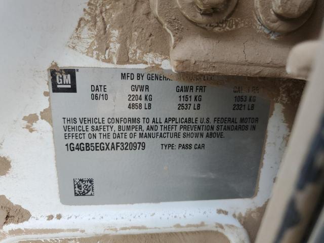 2010 BUICK LACROSSE C #3285612271