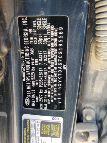 2012 KIA SORENTO BA #3282164122