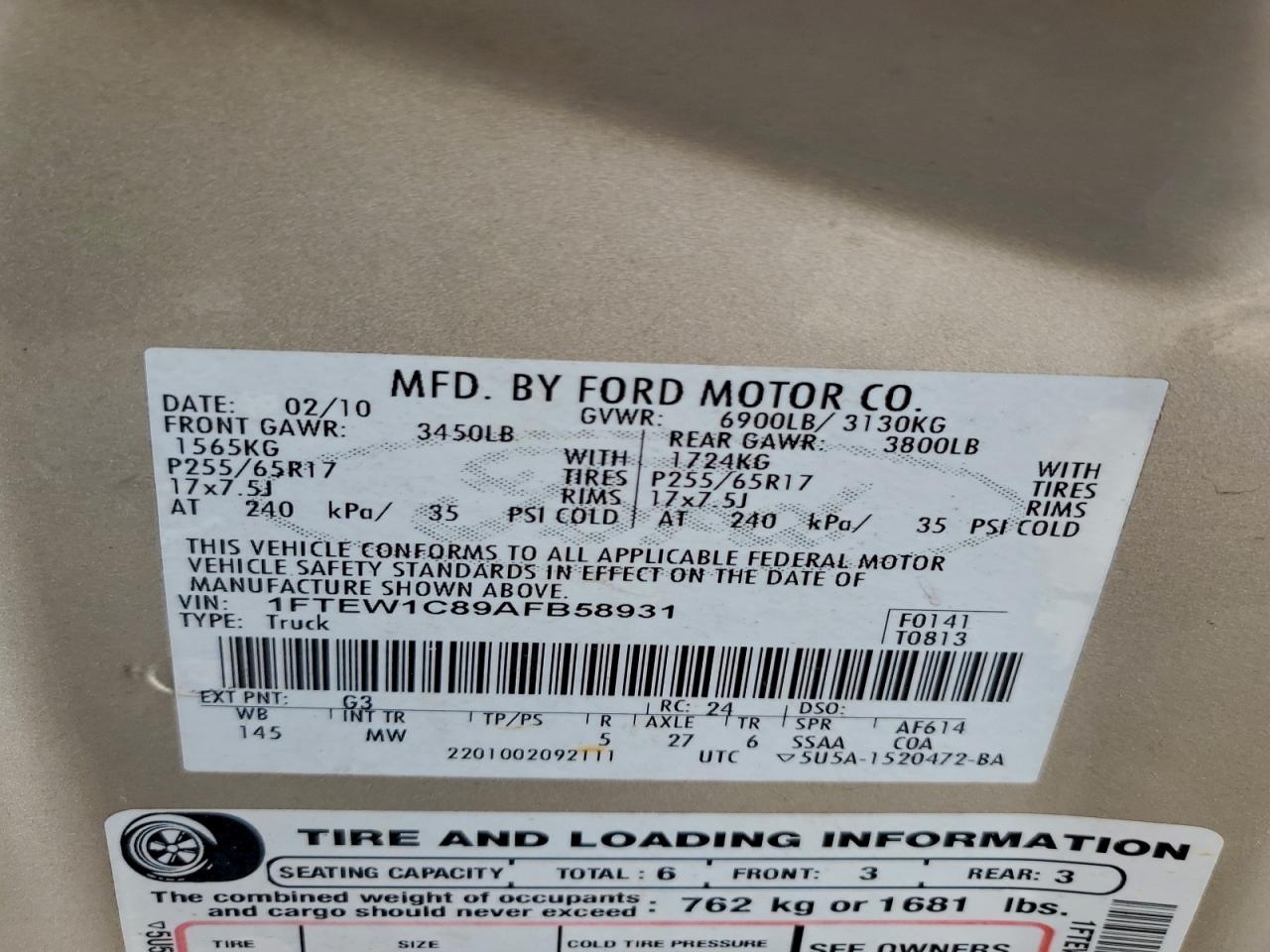 FORD F-150 SUPERCREW