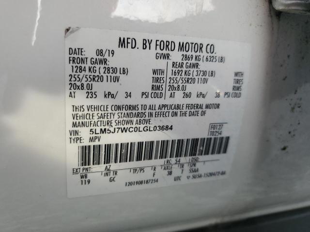 2020 LINCOLN AVIATOR RE #3297141518