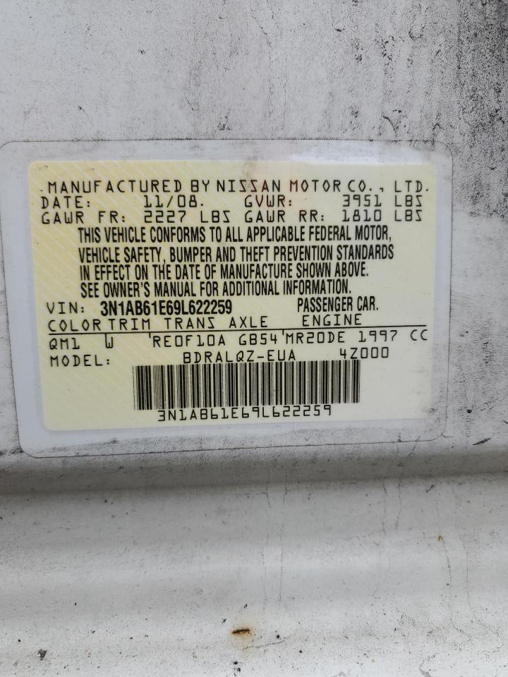 Lot #3301983443 2009 NISSAN SENTRA 2.0