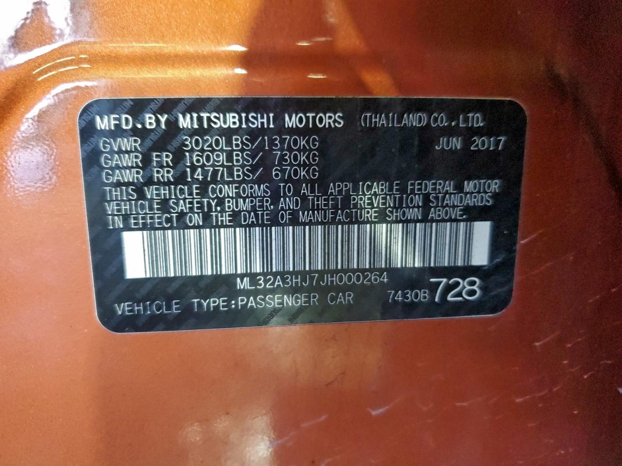 MITSUBISHI MIRAGE ES