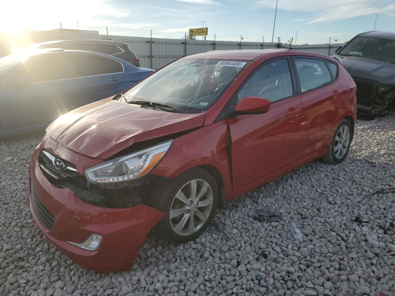 Lot #3285012987 2014 HYUNDAI ACCENT GLS