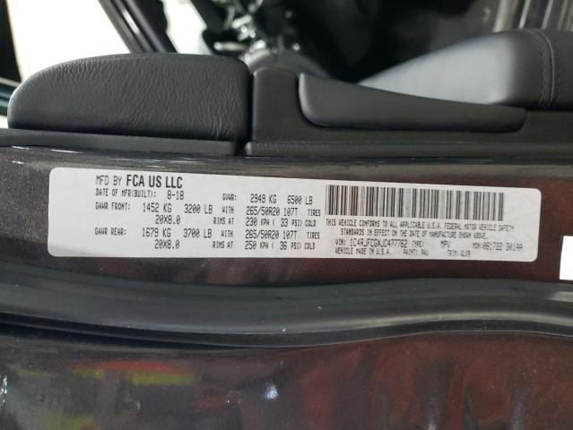 2018 JEEP GRAND CHER #3286512146